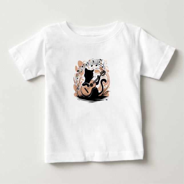 Baby T - Shirt - Black Cat (Vorderseite)