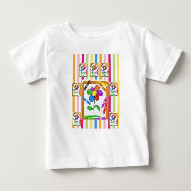 Baby T - Shirt Crayon (Vorderseite)