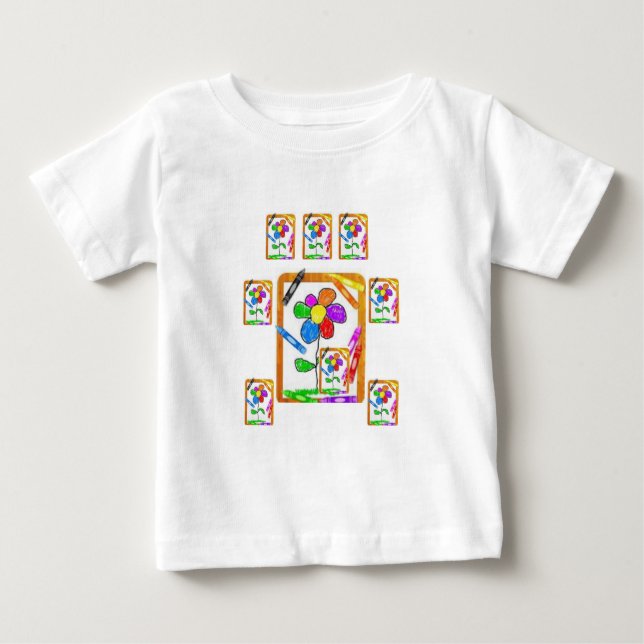 Baby T - Shirt Crayon (Vorderseite)
