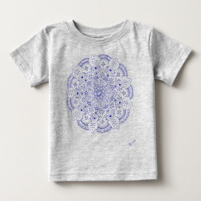 Baby-T - Shirt des Mandala-5 (Vorderseite)