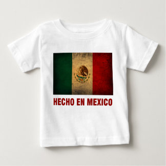 Baby-T - Shirt - Flagge Hecho en Mexiko