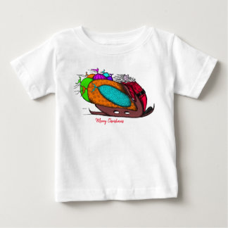 Baby-T-Shirt Frohe Weihnachten Baby T-shirt