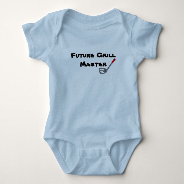 Baby T-Shirt - "Future Grill Master" Strampler (Vorderseite)