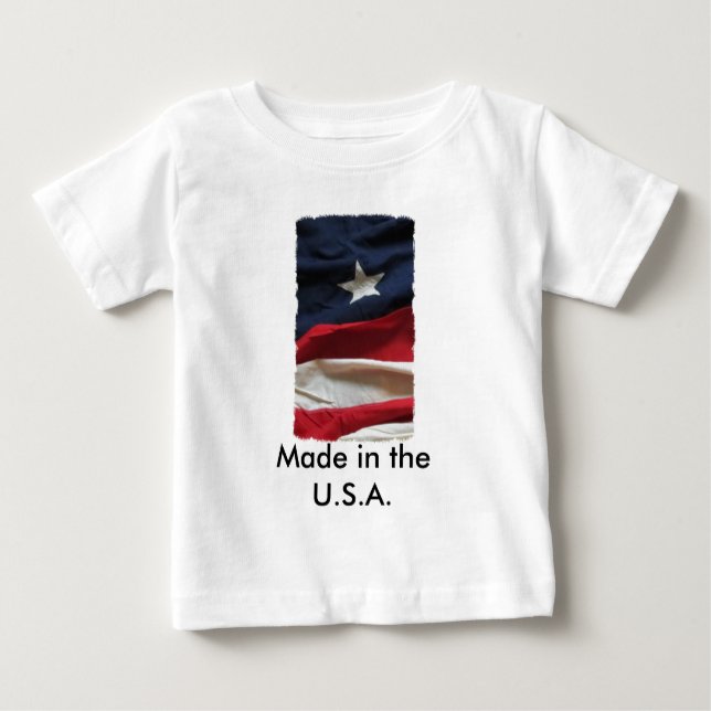 Baby-T-Shirt ~ hergestellt im USA Baby T-shirt (Vorderseite)