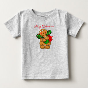 Baby T - Shirt Holiday Gingerbrei Person