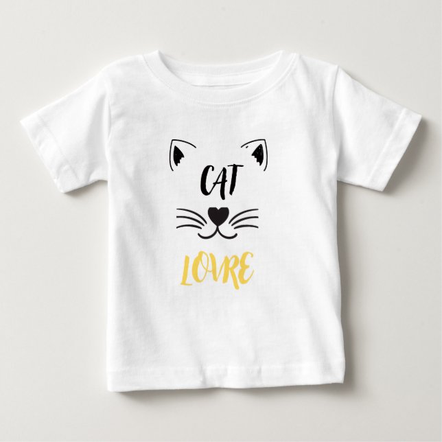 Baby T - Shirt Katzenliebhaber (Vorderseite)