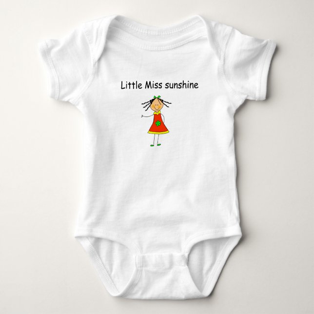 Baby T-shirt "Little Miss sunshine" Strampler (Vorderseite)