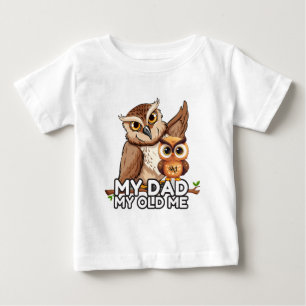 Baby T - Shirt : Mein Vater My Old Me (weiß)