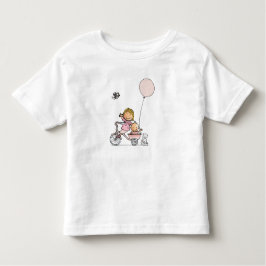 Baby t-shirt met kindjes op driewieler
