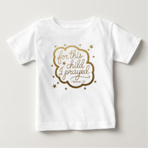 Baby T - Shirt mit Bibelverse 1 Samuel 1:27