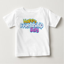 Baby-T-Shirt mit dem Logo "Happy Friendship Day"