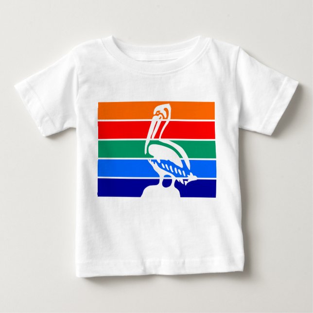 Baby T - Shirt mit der Fahne von St. Petersburg (Vorderseite)
