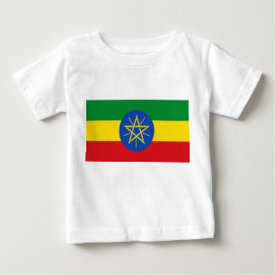Baby T - Shirt mit der Flagge Äthiopiens