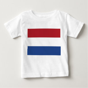 Baby T - Shirt mit der niederländischen Flagge