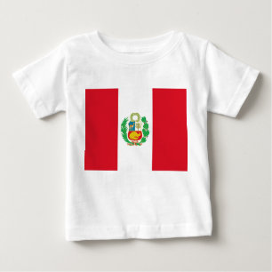 Baby T - Shirt mit Fahne von Peru