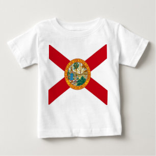 Baby T Shirt mit Flag von Florida
