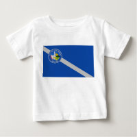 Baby T - Shirt mit Flag von Las Vegas City, USA.