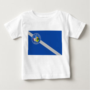 Baby T - Shirt mit Flag von Las Vegas City, USA.