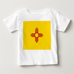 Baby T Shirt mit Flag von New Mexico