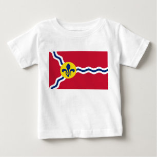 Baby T - Shirt mit Flag von St. Louis, Missouri