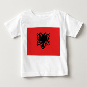 Baby T - Shirt mit Flagge Albaniens