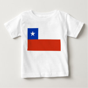 Baby-T - Shirt mit Flagge des Chilen
