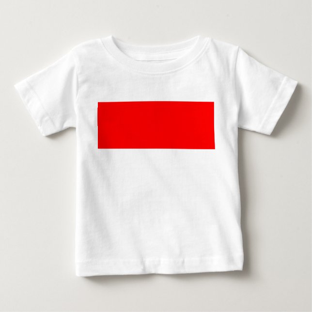 Baby T - Shirt mit Flagge Indonesiens (Vorderseite)