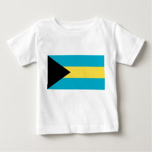 Baby T - Shirt mit Flagge von Bahamas