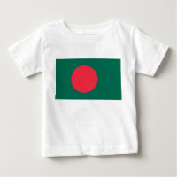 Baby T - Shirt mit Flagge von Bangladesch