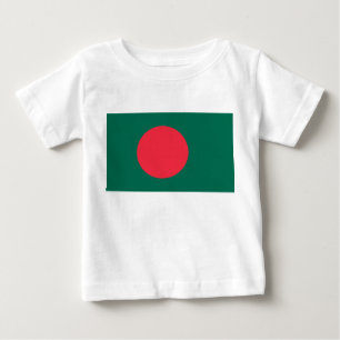 Baby T - Shirt mit Flagge von Bangladesch
