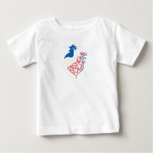 Baby T-Shirt mit französischem Rooster Celebration