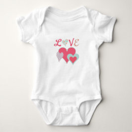 Baby T-Shirt mit Herz Strampler