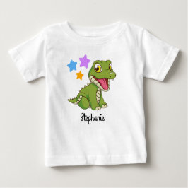 Baby-T - Shirt mit individuelle Name | Baby Crocod
