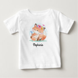 Baby-T - Shirt mit individuelle Name | Fox Print