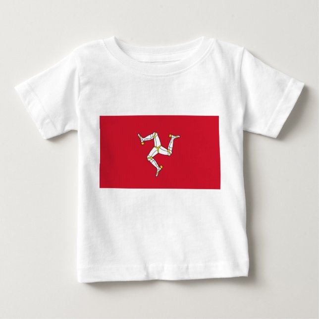 Baby T - Shirt mit Isle of Man Flag, Vereinigtes K (Vorderseite)