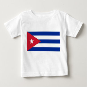 Baby T - Shirt mit kubanischer Flagge