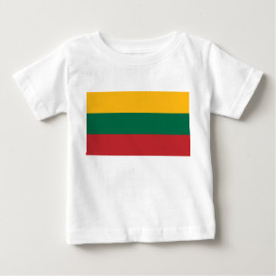 Baby T - Shirt mit litauischer Flagge