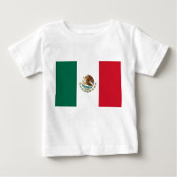 Baby T - Shirt mit mexikanischer Flagge
