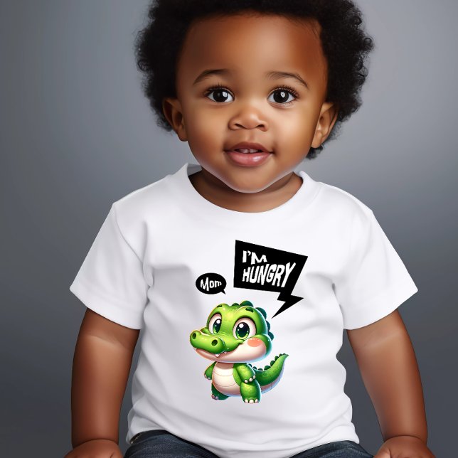 Baby T - Shirt mit Niedlichem Hungerfestungen (Von Creator hochgeladen)