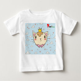 Baby-T - Shirt mit Niedlicher Cat-Design - Adorabl