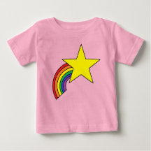 Baby-T - Shirt mit Regenbogen und Gelbstern