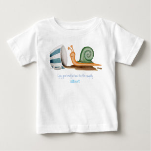 Baby-T - Shirt mit Schnürsenkel und gestreiftem Be