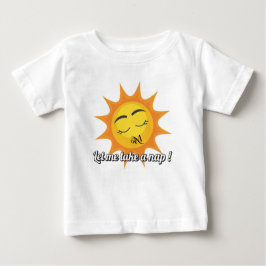 Baby T - Shirt : Nehmen Sie ein Nickerchen (weiß)