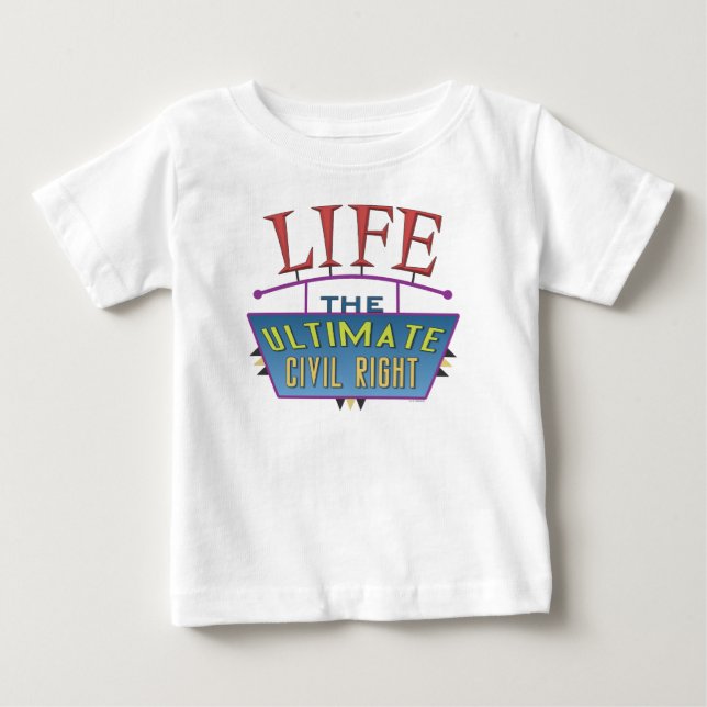 Baby-T-Shirt oder einteiliger Anzug. Baby T-shirt (Vorderseite)