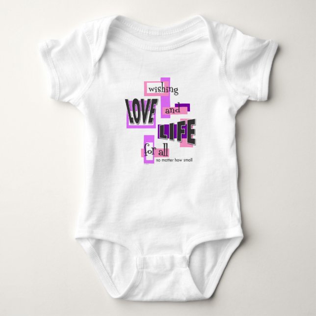 Baby-T-Shirt oder Overall. Baby Strampler (Vorderseite)