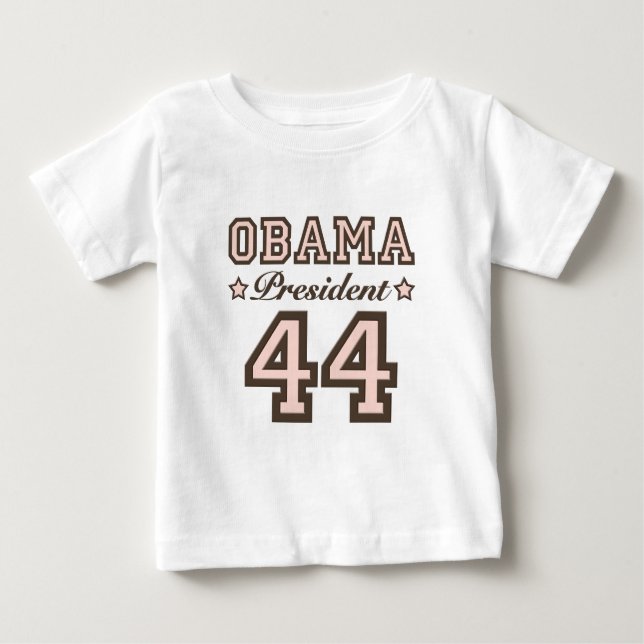 Baby-T-Shirt Präsidenten-Obama 44 Baby T-shirt (Vorderseite)