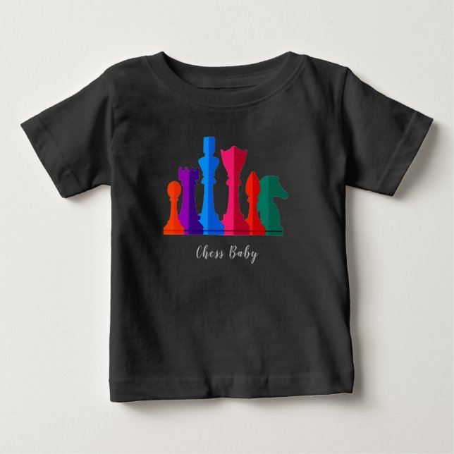 Baby T - Shirt Schach (Vorderseite)