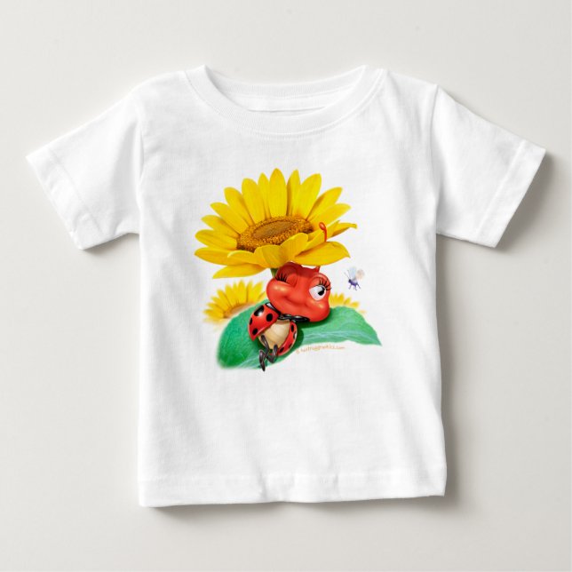Baby T Shirt Sleepy Ladybug / Sleepy Ladybird (Vorderseite)