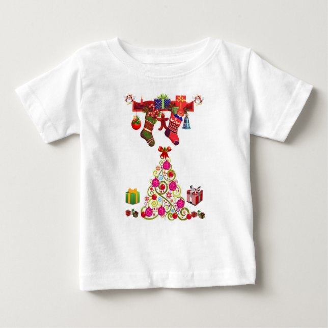 Baby T - Shirt Weihnachten (Vorderseite)