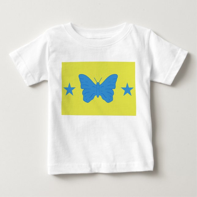 Baby T-Shirt with Flag of Bady Bassit, Brazil (Vorderseite)